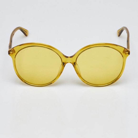 GUCCI
Yellow Transparent Acetate Frame Sunglasses - Picture 2 of 6